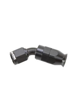 Snow -6AN 45 Degree PTFE Hose End (Black) - SNF-60645
