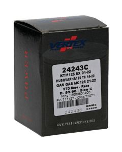Vertex Piston 01-16 KTM 125 EXC 125cc Cast Race Piston Kit - 24243C