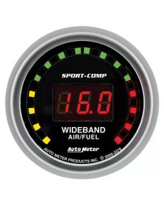 Autometer Sport-Comp 52mm Digital Wideband Air/Fuel Ratio Street Gauge - 3379