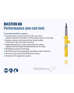 Bilstein B6 (HD) 00-07 Ford Focus Rear 46mm Monotube Shock Absorber - 24-066679