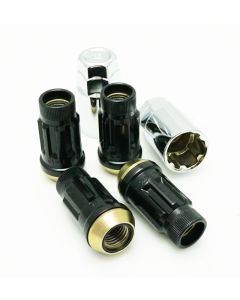 Wheel Mate Muteki SR45R Lock Set 12x1.25 - Black (4pcs) - 34937B