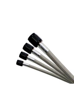 Nitrous Express Stainless Braided 18ft Sho Hose - Black - 11236