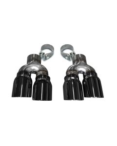 Corsa 2016-2019 Cadillac ATS 3.6T 4in Inlet / 4in Outlet Twin Black Tip Kit (For Corsa Exhaust Only) - 14479BLK