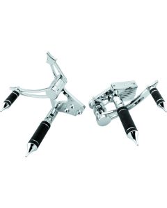 Bikers Choice 58-84 FL 71-86 FX 86-99 FXST FLST Chrome Gladiator Forward Controls 5/8 Bore - 482404