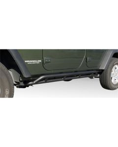 Rugged Ridge RRC Rocker Guards Black 07-18 4-Door Jeep Wrangler - 11504.22