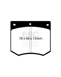 EBC 75-86 Ac 3000 3.0 Redstuff Front Brake Pads - DP3291C