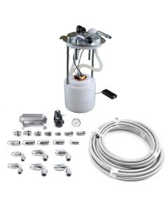 DeatschWerks 05-19 Yukon/Tahoe/Suburban DW400 Pump Module and Return SS PTFE Plumbing Kit - 9-401-602-7015
