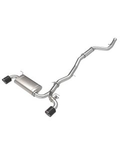 aFe POWER Takeda 2021 Toyota Supra 2.0L (t) 2.5in-3in 304 SS CB Exhaust w/ Carbon Tips - 49-36050-C