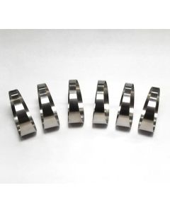 Ticon Industries 2.5in 7.5 Degree 1D/2.5in CLR Tight Radius 1mm Wall Titanium Pie Cuts - 6pk - 109-06302-0013