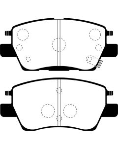 EBC 2016+ Chevrolet Cruze 1.4L Turbo (10.9in Front Rotor) Ultimax2 Front Brake Pads - UD1844