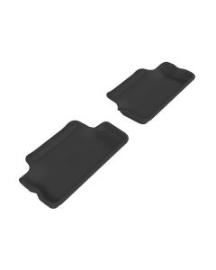 3D MAXpider 2007-2013 Mini Cooper Hardtop Kagu 2nd Row Floormats - Black - L1MN00221509