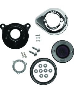 S&S Cycle 01-17 BT Stealth Air Stinger Kit w/ Chrome Teardrop - 170-0721A