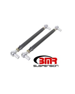BMR 79-98 Fox Mustang Chrome Moly Lower Control Arms w/ Double Adj. Rod Ends - Black Hammertone - MTCA052H