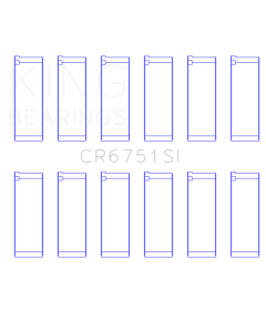 King Engine Bearings Ford 155 (Size +0.25mm) Connecting Rod Bearing Set - CR6751SI0.25