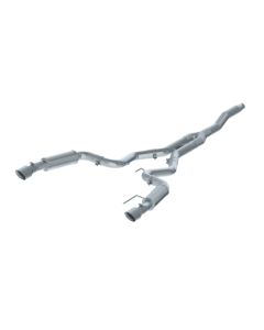 MBRP T409 Stainless Steel 3" Catback Dual Split Rear Street Version w/ 4.5" Tips Ford Mustang 2.3 Ec - S7274409