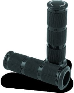 Performance Machine Handle Grip Set XLS - Black Ano - 0063-2086-B