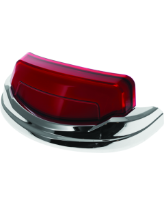 Kuryakyn Tracer Rear Fender Tip Light Chrome Red Lens - 2966