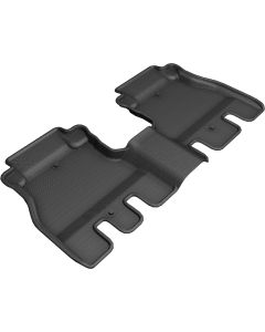 3D MAXpider 2018-2020 Jeep Wrangler JL Unlimited Kagu 2nd Row Floormats - Black - L1JP01921509
