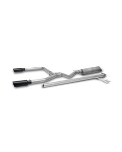 Gibson 17-20 Honda Ridgeline 3.5L Black Elite Dual Split Cat-Back Exhaust - Stainless - 614002B