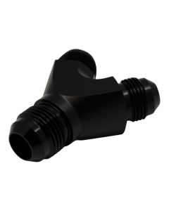 DeatschWerks 8AN Male Flare to 8AN Male Flare to 10AN Male Flare Y Fitting - Anodized Matte Black - 6-02-0703-B