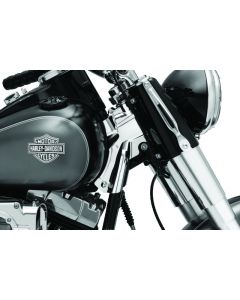 Kuryakyn Neck Cover For 07-17 FLST Models Chrome - 7833