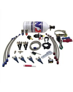 Nitrous Express 4 Cyl Piranha Nitrous Kit w/2.5lb Bottle - 60005P