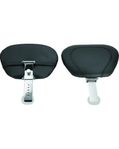 Mustang 06-17 Harley Dyna Wide Touring Solo Seat w/Driver Backrest w/Studs - Black - 79346