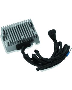 Twin Power 70-75 Big Twin Voltage Regulator Chrome Replaces H-D 74510-70A 15 Amp - 498306