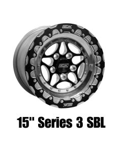 Belak 15x10 Single Beadlock 5x115 Series 3 6in Backspace - 15105115S36BS-SBL