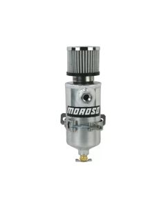 Moroso Breather Tank/Catch Can - Two 3/8 NPT Female Fittings - Aluminum - 85473
