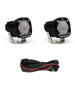 Baja Designs S1 Work/Scene LED Light w/ Mounting Bracket Pair - 387806