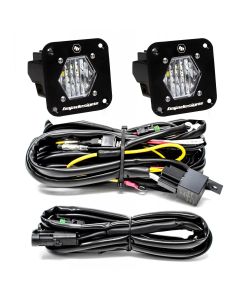 Baja Designs S1 Wide Cornering LED Light Backup Kit w/ Mounting Bracket Pair - 387808