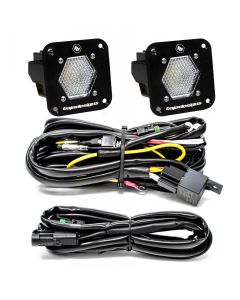 Baja Designs S1 Work/Scene LED Light Backup Kit w/ Mounting Bracket Pair - 387809