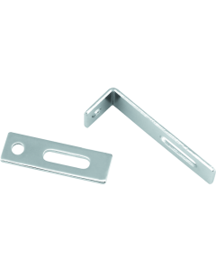 Bikers Choice Flat Chrome Exhaust Support Bracket 7/8 X 3 Inch Universal Custom - 492825