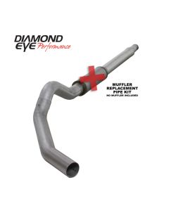 Diamond Eye KIT 5in CB MFLR RPLCMENT PIPE SGL AL: 03-07 FORD 6.0L F250/F350 - K5344A-RP