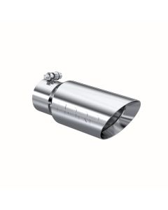MBRP T304 Stainless Steel 4" O.D. Dual Wall Angled 3" Inlet 10" Length Exhaust Tip - T5156