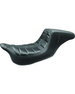 Mustang 08-21 Harley Electra Glide,Rd Glide,Rd King, Str Glide Squareback 1PC Seat - Black - 75239