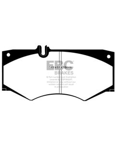 EBC 02-08 Mercedes-Benz G500 5.0 Yellowstuff Front Brake Pads - DP4413R