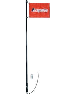 DragonFire Racing 6Ft Spiral Led Whip - Smoked - 522808