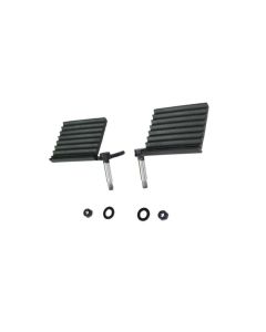 Fishbone Offroad 2018+ Jeep Wrangler JL / 2020+ Gladiator JT Foot Peg Set - Black - FB21082