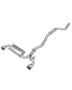 aFe POWER Takeda 2021 Toyota Supra 2.0L (t) 2.5in-3in 304 SS CB Exhaust w/ Blue Tips - 49-36050-L