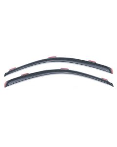 AVS 17-18 Ford F-250 Super Duty Standard Cab Ventvisor In-Channel Window Deflectors 2pc - Smoke - 192452