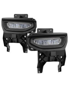 Spyder 16-18 GMC Sierra 1500 OEM Style Full LED Fog Light w/Switch - Clear (FL-GS2016-LED-C) - 9043222