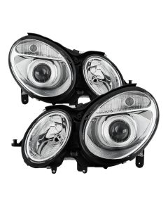 xTune Mercedes Benz W211 E-Class 03-06 OEM Projector Headlights - Chrome PRO-JH-MBW21103-C - 9036095