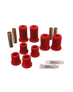 Energy Suspension 92-94 K-5 Blazer / 92-99 Denali/Suburban/Yukon Red Front Control Arm Bushing Set - 3.3147R