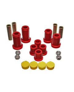 Energy Suspension 98-99 Tahoe/Yukon/Denali / 98-95 K5 Blazer 4WD Red Front End C/A Bushing Set - 3.3180R