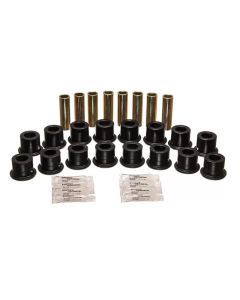 Energy Suspension 94-06 Hummer H1 Black Front & Rear End Control Arm Bushing Set - 3.3189G