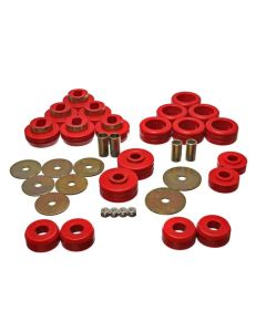 Energy Suspension 92-97 GM Denali XL/Blazer/Yukon XL 4WD Red Body Mount Set - 3.4118R