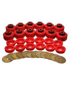 Energy Suspension Body Mount Set - Red - 3.4156R