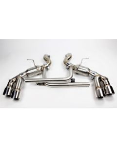 Mishimoto 2016+ Chevrolet Camaro SS Quad-Tip Pro Axle-Back Exhaust w/ Polished Tips - MMEXH-CAM8-16AQTPP